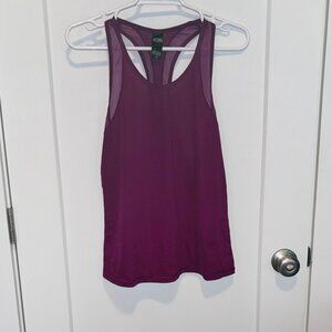 Victoria's Secret Sport, Mesh Tank Top, Burgundy, Medium